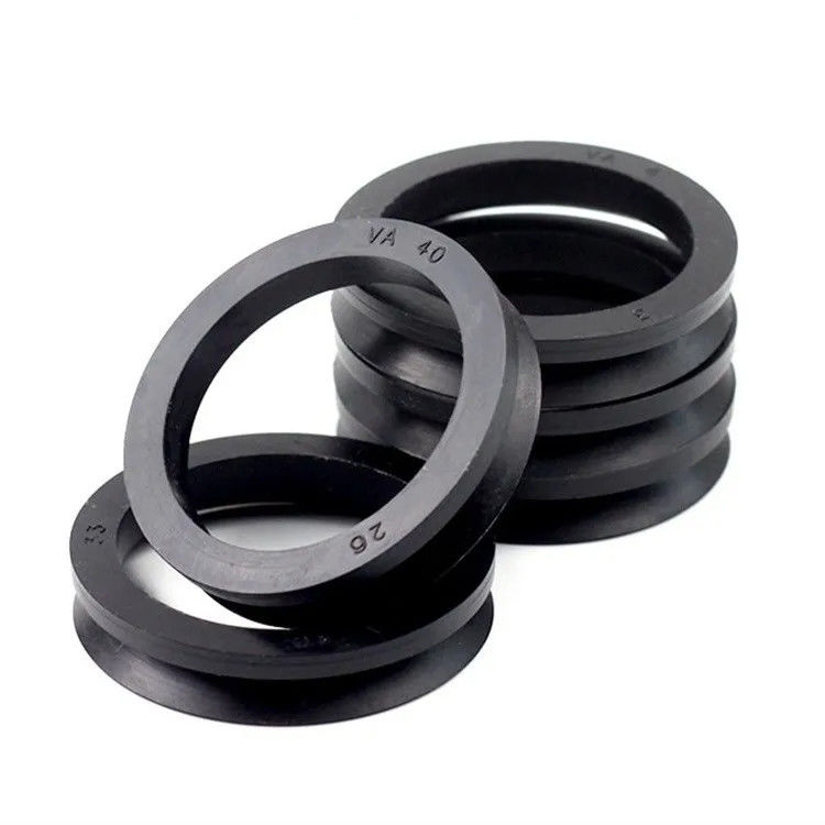 NBR PTFE 回転型シャフトシールリング Va型純ゴムシールリング