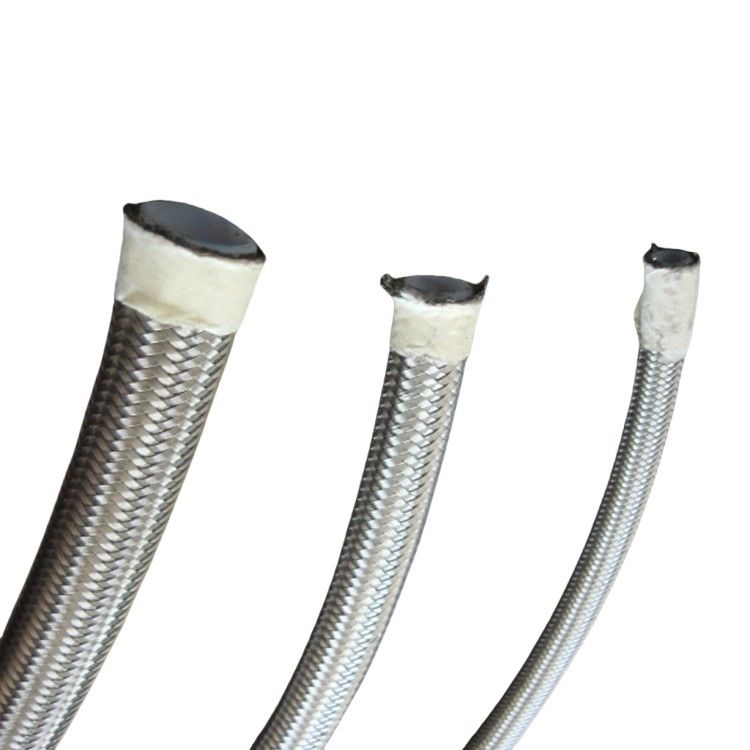 鉄鋼 柔軟 編み込み 管管 パイプ 燃料 オイル ホース ライン のための PTFE メタル ホース