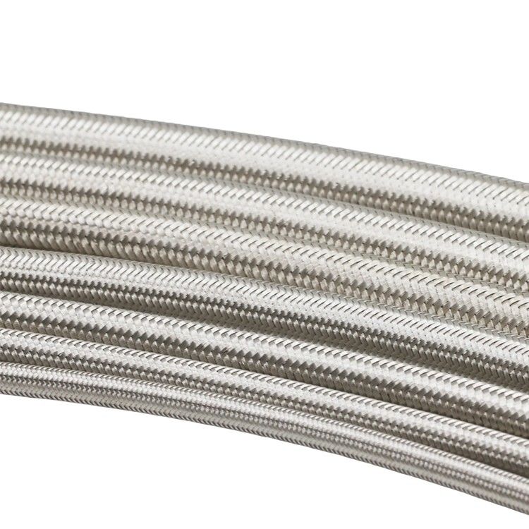 鉄鋼 柔軟 編み込み 管管 パイプ 燃料 オイル ホース ライン のための PTFE メタル ホース